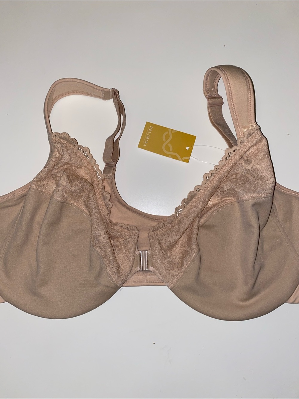 Delimira Front Closure Bra Beige 48C